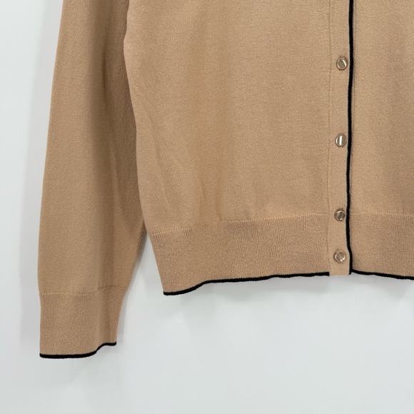 Ann Taylor Factory Contrast Trim Cotton Cardigan Size XL - Picture 6 of 10